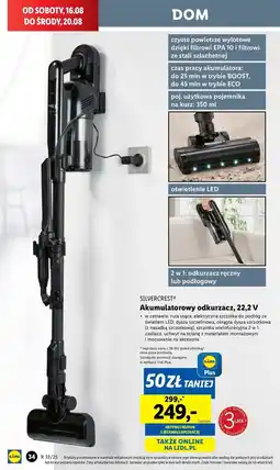 Lidl Odkurzacz ręczny akumulatorowy z technologią cyklonową 22.5 v Silvercrest oferta