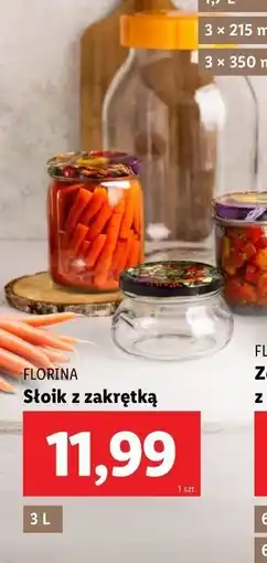 Lidl Słoik do ogorków 3 l Florina (Florentyna) oferta