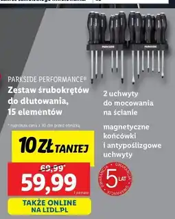 Lidl Zestaw srubokrętów do podbijania Parkside Performance oferta