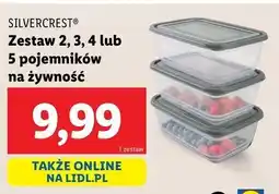 Lidl Pojemniki na żywność Silvercrest oferta
