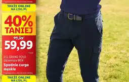 Lidl Spodnie cargo męskie Us Grand Polo oferta
