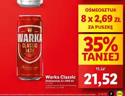 Lidl Piwo Warka oferta