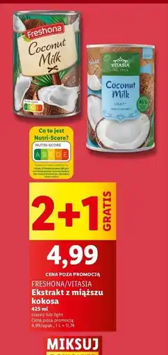 Lidl Mleczko kokosowe Vitasia oferta