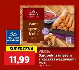Lidl Sajgonki z mięsem kaczki i warzywami Vitasia oferta