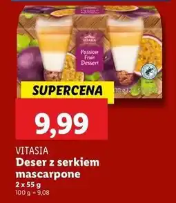 Lidl Deser z mascarpone marakuja Vitasia oferta