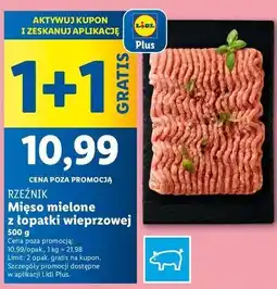 Lidl Mięso mielone z łopatki wieprzowej Rzeźnik Codzienna Dostawa oferta