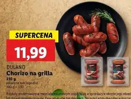 Lidl Chorizo na grilla łagodne Dulano oferta