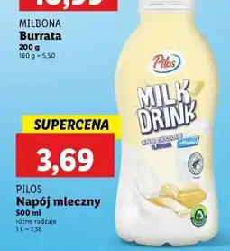Lidl Napój biała czekolada Pilos oferta