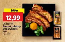 Lidl Boczek plastry w marynacie paprykowej Grill And Fun oferta