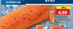 Lidl Łosoś norweski filet ze skórą Targ Rybny Lidla oferta