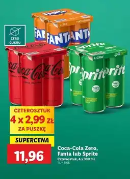 Lidl Napój Coca-Cola Zero oferta