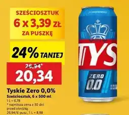 Lidl Piwo Tyskie 0.0% oferta