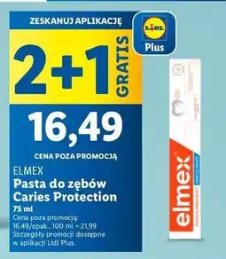 Lidl Pasta do zębów przeciw próchnicy whitening Elmex oferta
