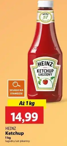 Lidl Ketchup pikantny Heinz oferta
