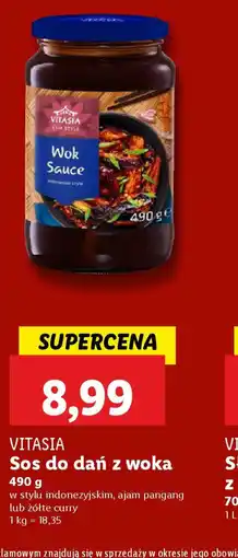 Lidl Sos do dań z woka Vitasia oferta