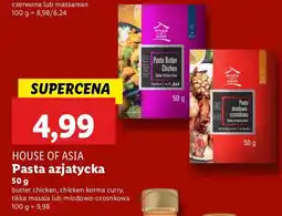 Lidl Pasta azjatycka House of Asia chicken korma curry, tikka masala oferta