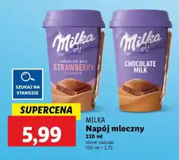 Lidl Napój mleczny różne rodzaje Milka oferta