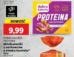 Lidl Minibatoniki proteinowe Dobra Kaloria karmel oferta