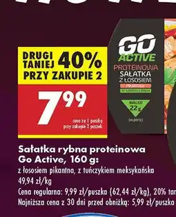 Biedronka Sałatka rybna proteinowa z łososiem pikilinia Go Active oferta