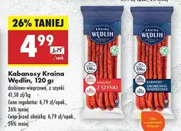 Biedronka Kabanosy drobiowo-wieprzowe Kraina Wędlin oferta