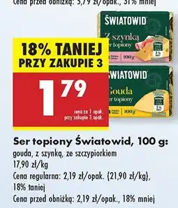 Biedronka Ser topiony gouda Światowid oferta