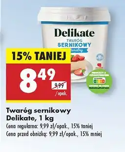 Biedronka Twaróg sernikowy 1 kg Delikate oferta