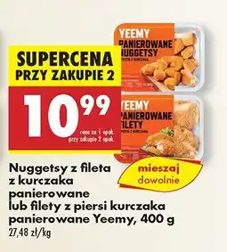 Biedronka Nuggety z fileta z kurczaka panierowane Yeemy oferta