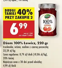 Biedronka Dżem 100% truskawka Łowicz oferta