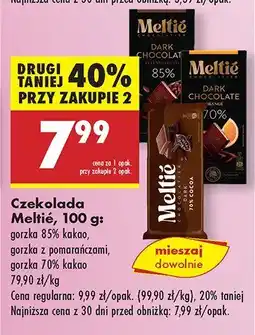 Biedronka Czekolada gorzka 85% Meltie oferta