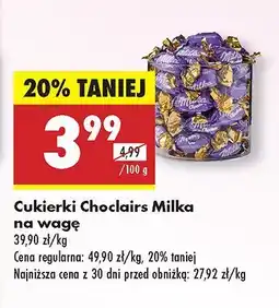 Biedronka Cukierki Choclairs na wagę Milka oferta