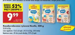 Biedronka Kaszka mleczno-ryżowa, wybrane rodzaje Nestle oferta