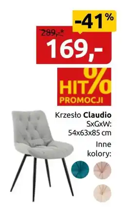 Black Red White Krzesło Claudio oferta