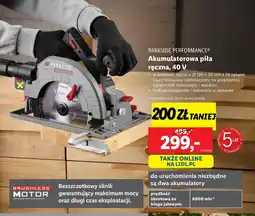 Lidl Akumulatorowa piła ręczna Parkside oferta