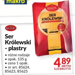 Makro Ser Królewski plastry Sierpc oferta