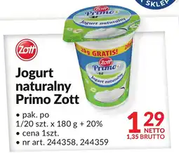 Makro Jogurt naturalny Primo Zott oferta