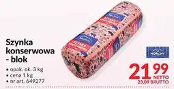 Makro Szynka konserwowa blok Morliny oferta