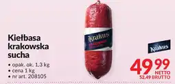 Makro Kiełbasa krakowska sucha Kraluś oferta