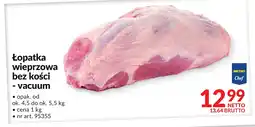 Makro Łopatka wieprzowa bez kości - vacuum Metro Chef oferta
