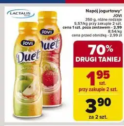 Carrefour Jogurt banan-truskawka Jovi Duet oferta