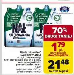Carrefour Woda niegazowana Nałęczowianka oferta
