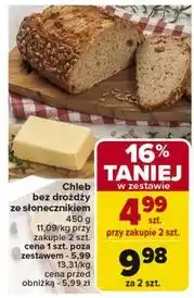 Carrefour Chleb bez drożdży ze słonecznikiem oferta