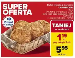 Carrefour Bułka wiejska z ziarnami Carrefour oferta