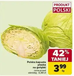 Carrefour Kapusta płaska polska oferta