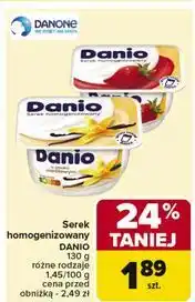 Carrefour Serek truskawkowy Danone Danio oferta
