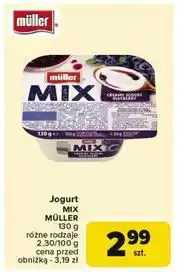 Carrefour Jogurt blueberry Muller Mix oferta