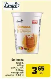 Carrefour Śmietana 18% Simpl oferta
