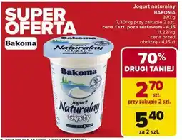 Carrefour Jogurt naturalny gęsty Bakoma Naturalny oferta