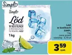 Carrefour Lód w kostkach Simpl oferta