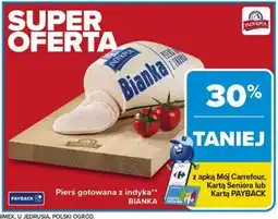 Carrefour Pierś z indyka gotowana bianka Indykpol oferta