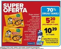 Carrefour Makaron ramen ostry Samyang (Spożywcze) oferta